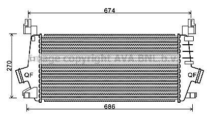 AVA QUALITY COOLING tarpinis suslėgto oro aušintuvas, kompresorius OLA4548